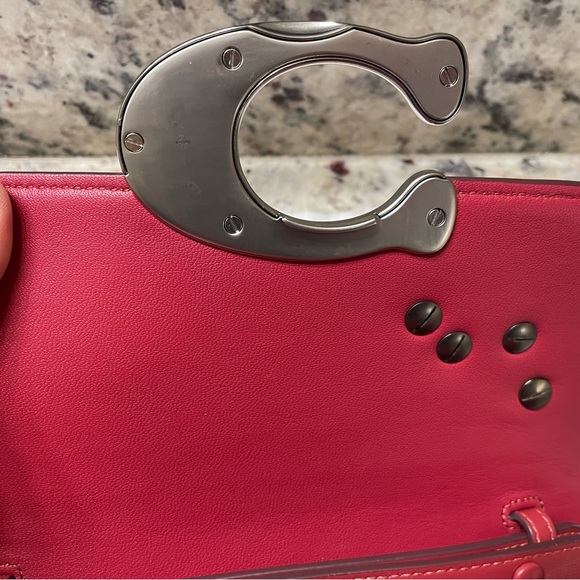Coach Idol Bag - CM557 - Red Enamel with Silver hardware - Picture 7 of 16